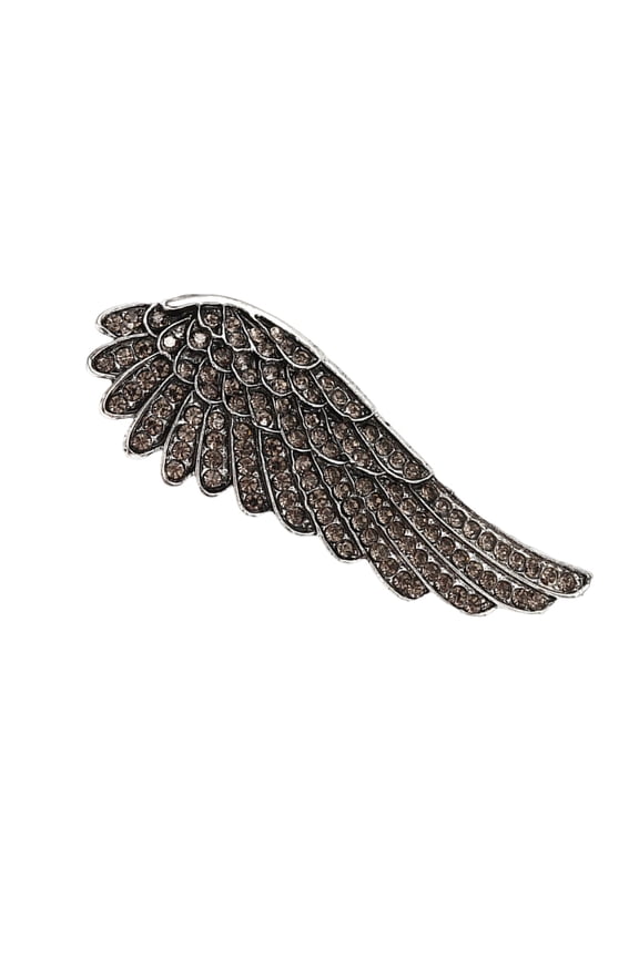 Retro Crystal Wing Brooch Decorative Pin For Jackets Scarves Parties