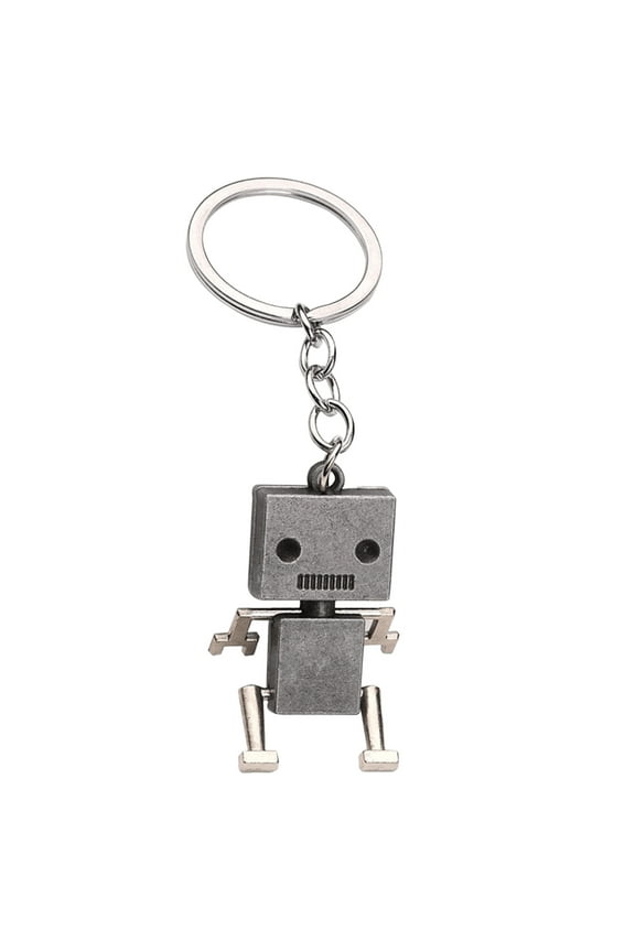 Retro Style Robot Keychain Collection Movable Robot Charm For Men Women Teens
