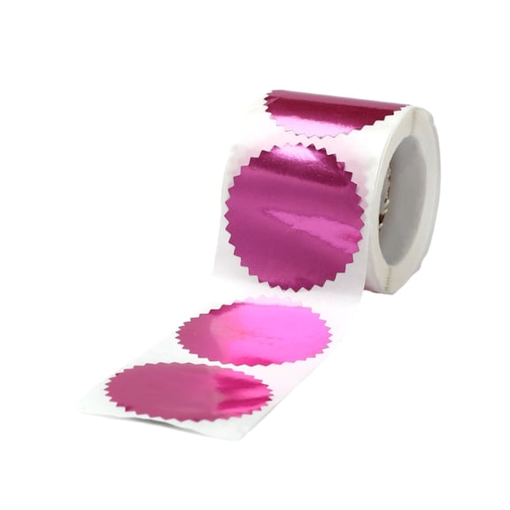 WINDLAND Round Gear Labels Award Legal Embossing Stickers Golden Silver Redness Labels