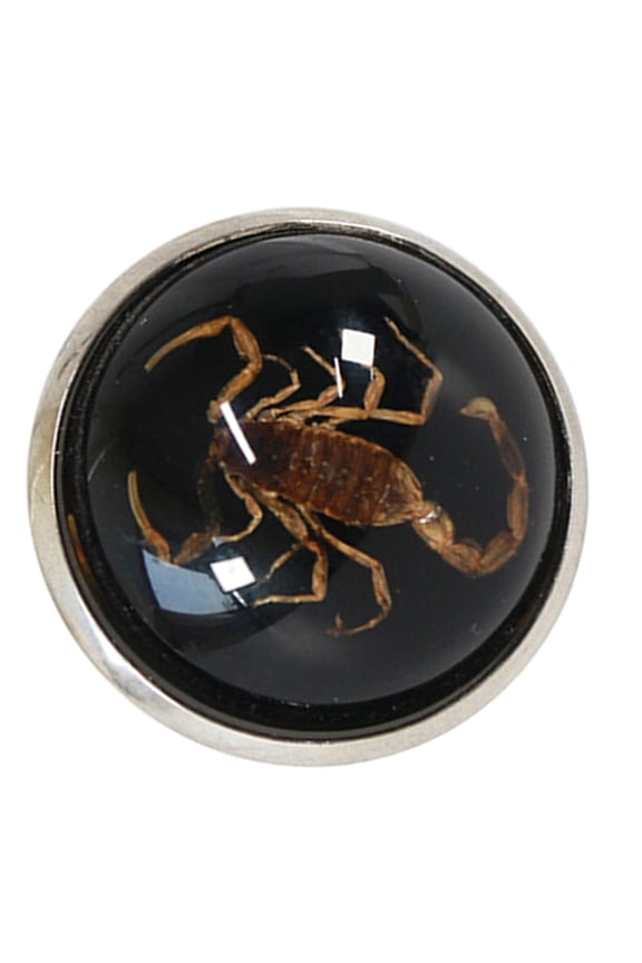 Round Shaped Charm Rings Fashion Opening Rings Unisex Scorpion Accessories Trendy Jewelry Collection Unique Gift Option