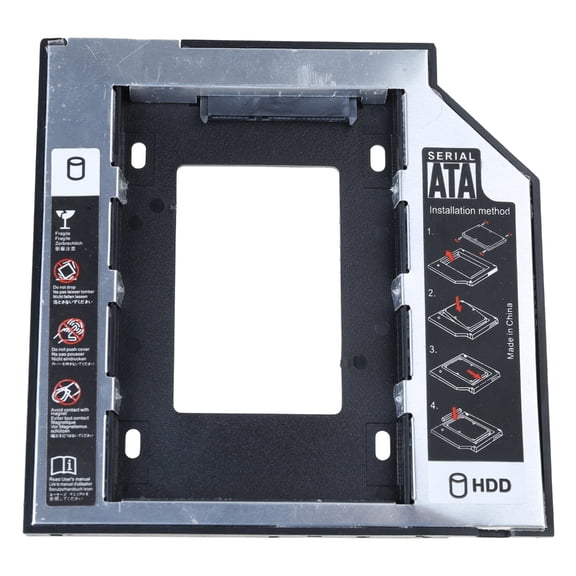 WINDLAND 9.5mm 12.7mm Aluminum HDDs SSD Caddys Adapter for Laptops Optical Bay with Improved Data Transfer Speed