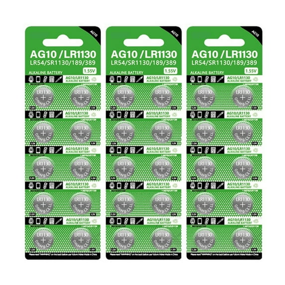 WINDLAND Safe and Reliable Button Cell Batteries Set 68mAh LR1130/AG10 Button Battery