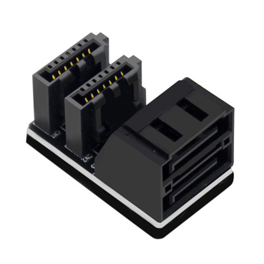 Adaptador SATA 7 Pin A 90 Grados - 2 Piezas, Para SSD/HDD En PC De Sobremesa