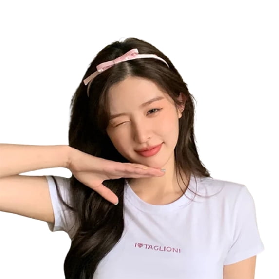 WINDLAND Satins Ribbon Bow Headband Sweet Girls Ballet Bowknot Hairband Hair Styling Accessories for Women Korean Style Headdress