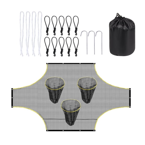 WINDLAND Scoring Training Equipment Soccer Goal Shots Targets Net with Scoring Zones