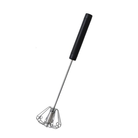 WINDLAND Semi Automatic Baking Essential Handheld Rotary Whisks Steel Beater Mixer Tool For Cream Eggs Batter Mixing Blending