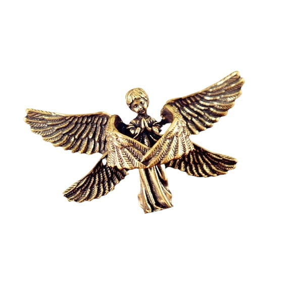WINDLAND Seraphim Statue Brass Shelf Decoration Spiritual Angel Figurines Miniatures