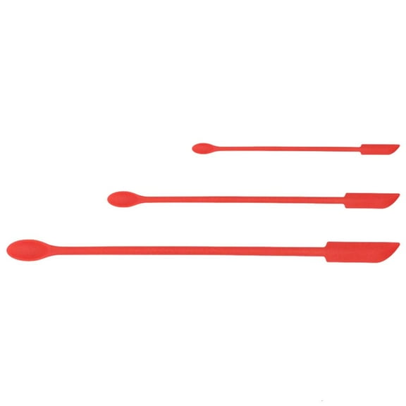 WINDLAND Set Of 3 Silicone Dough Scrapers Heat Resistant Stirrers for Epoxy Resin Spatulas For Liquid Paint Mixing Blending