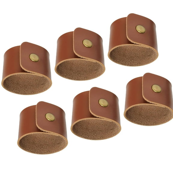 WINDLAND Set Of 6 Handmade PU Napkin Rings Napkin Holders Tableware Accessories