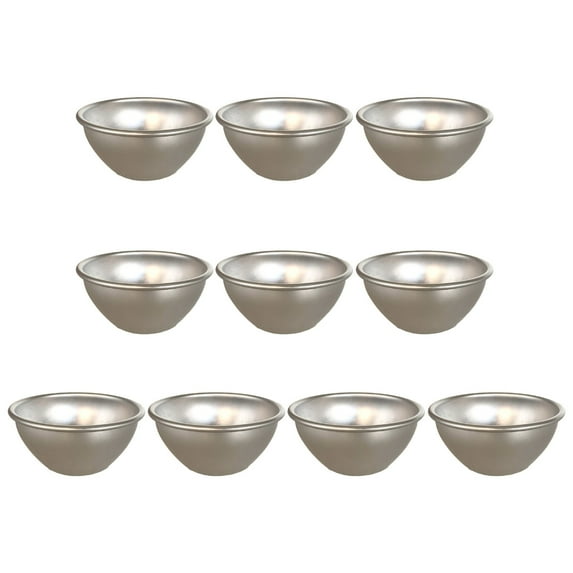 WINDLAND Set of 10 Nonstick Moulds for Pudding Eggs Tart and Cupcakes Bakings Cup Convenient Cookie Aluminums Darioles Molds