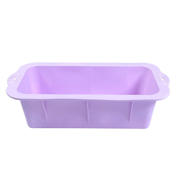 WINDLAND Set of 2 Rectangular Bread Moulds Flexible Silicone Toast Molds Convenient Cake Bakeware Pans Practical Baking Supplies