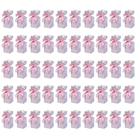 WINDLAND Set of 50 Wedding Treat Boxes Snack Box Colorful Cardboard Boxes Wedding Party Supplies Perfect for Candy and Snacks