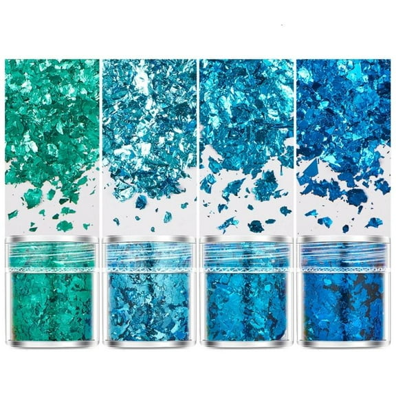 WINDLAND Shimmering Gold Flakes for Handmade Jewelry Gold Leaf Flakes Gleaming Gold Flakes for Stunning Resin Art and Craft