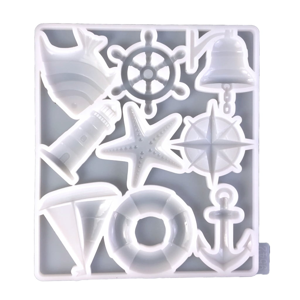 WINDLAND Silicone Mold for Jewelry Making and Baking Reusable Ocean Theme Resin Mould for DIY Enthusiasts Bakers and Crafters