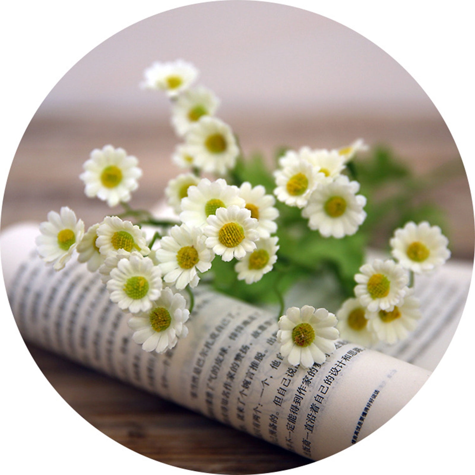 WINDLAND Simulation Chamomile Artificial Daisy Flowers Fake ...