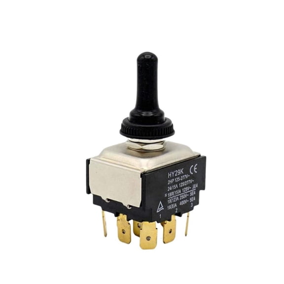HY29K 9 Terminals Button Switches 3 setting & Home Electrical Accessory Simple Installs for Advanced Circuit Management