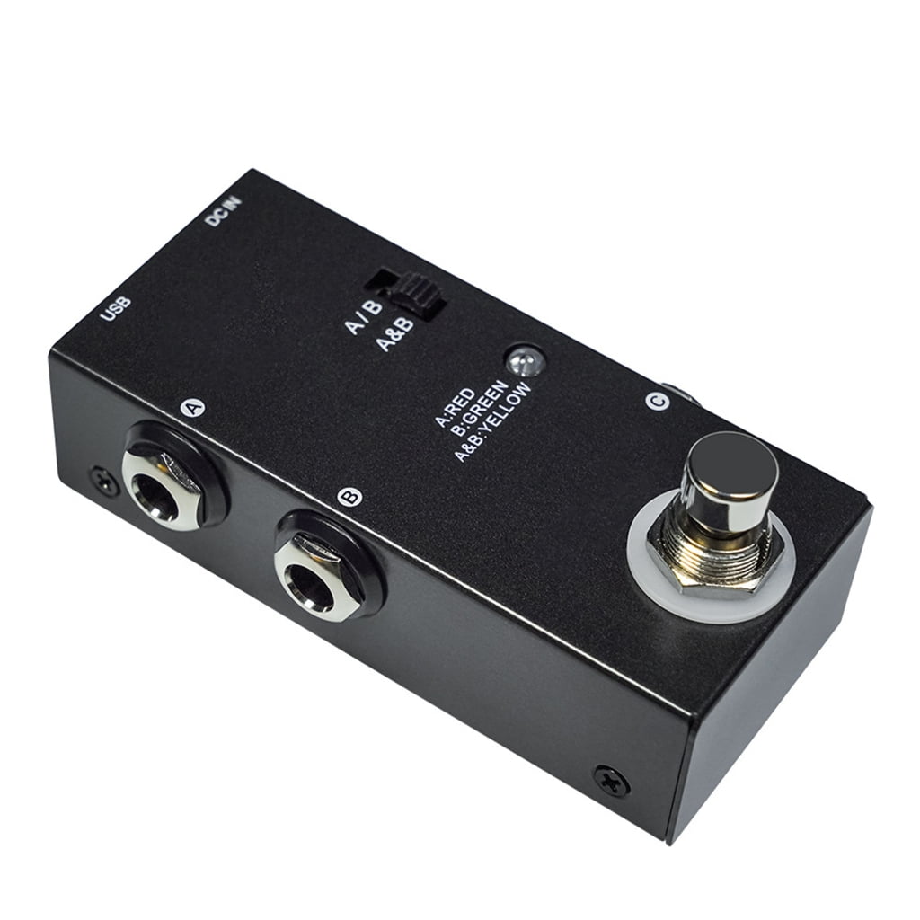 WINDLAND Small Guitar Effect Pedal True Bypass Guitar Bass Pedal AB Box ABY Line Selector AB Switches ABY Channel Switches
