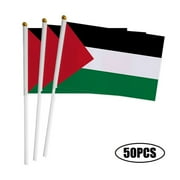 WINDLAND Small Palestinian National Stick Flags Mini Palestine Flags for Festival Event