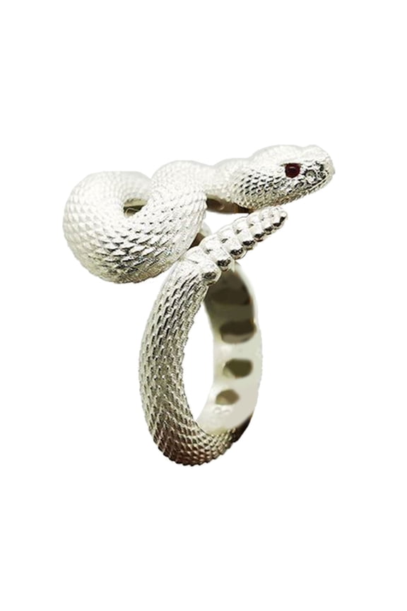 Snake Ring Animal Punk Finger Ring Gothic Rattlesnake Wrap Ring Serpent Shape