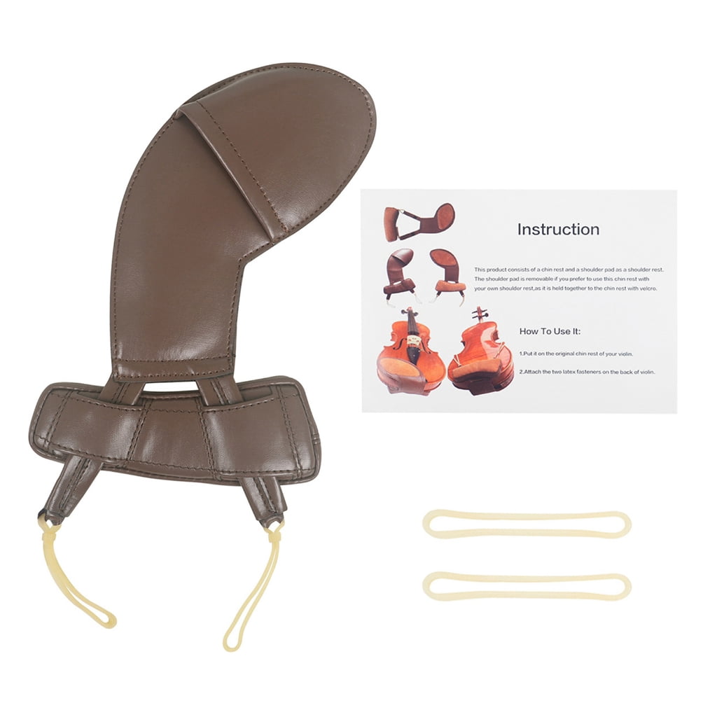 WINDLAND Soft Violin Chin Rest & Shoulder Pad Sheepskin Cheek Rest Pad Chin Pad Protector Musical Instruments Replacement Parts