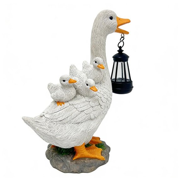 WINDLAND Solar Bird Figurine For Backyard trail Accent Resin Construction
