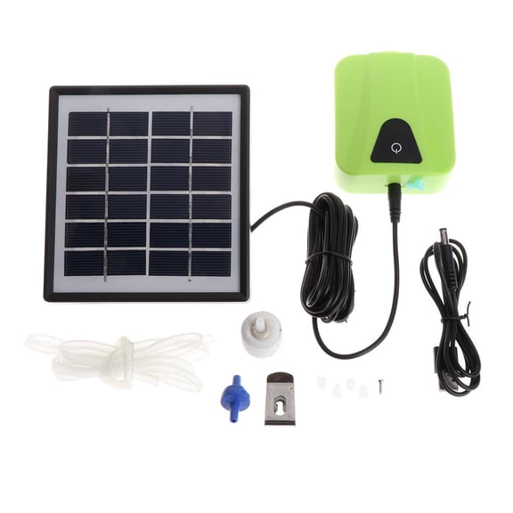 WINDLAND Solar Powered Oxygen Fish Tanks Bubbler with Air Stones Silicone Oxygen Aerator