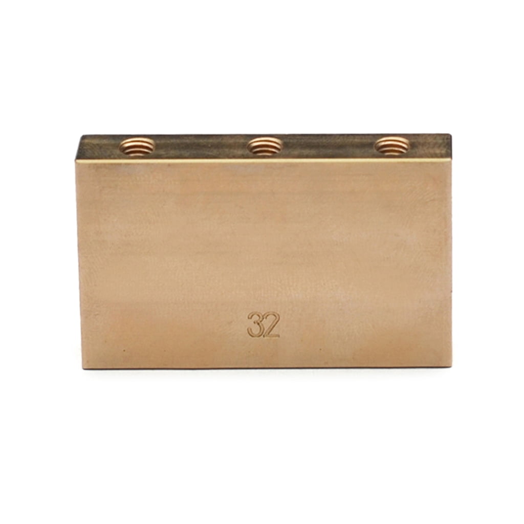 WINDLAND Solid Brass Tremolo Block for Floyd Rose Style Locking Tremolo Bridge Electric Guitar, 32/34/37/42mm Tall Tremolo Block