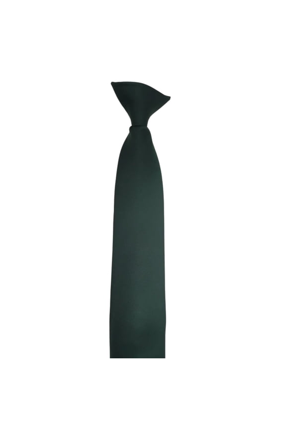 Solid Color Clip On Neck Tie for Men and Women Adjustable Pre Tied Lazy Necktie