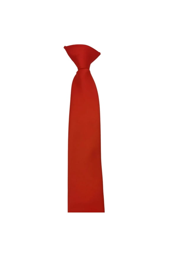 Solid Color Clip On Neck Tie for Men and Women Adjustable Pre Tied Lazy Necktie