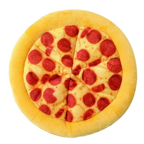 WINDLAND Soundable Plush Pizza Toy Fun Chewing Toy For All Dog Engaging and Entertainment