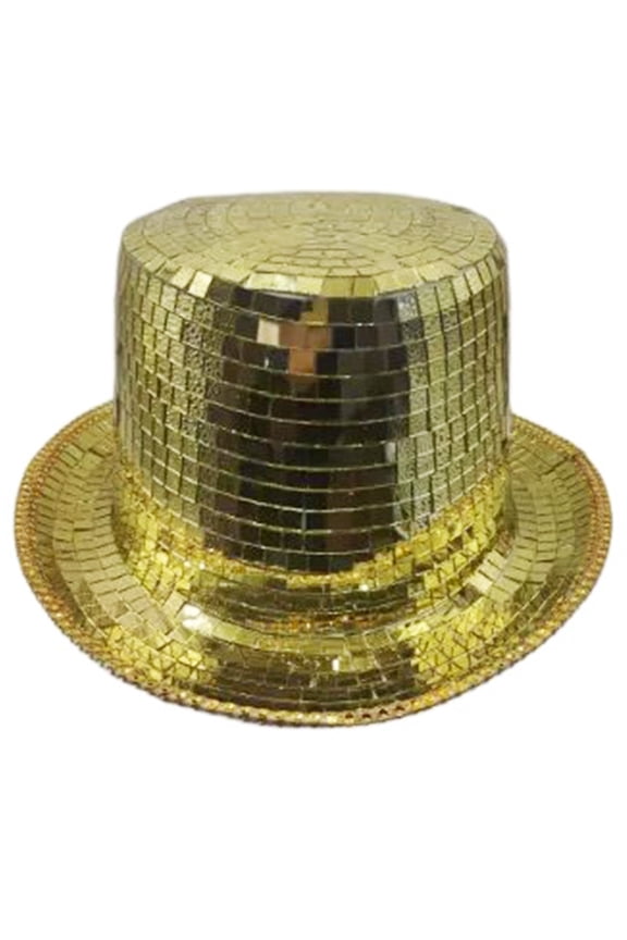 Sparkly Mirrored Panama Hat Reflective Top Hat for Bachelorette Party