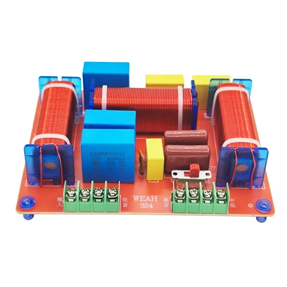 WINDLAND 400W 3 Way Audiophiles Speaker Crossovers Filters with Adjustable Treble and Bass Frequency Divider Distributor