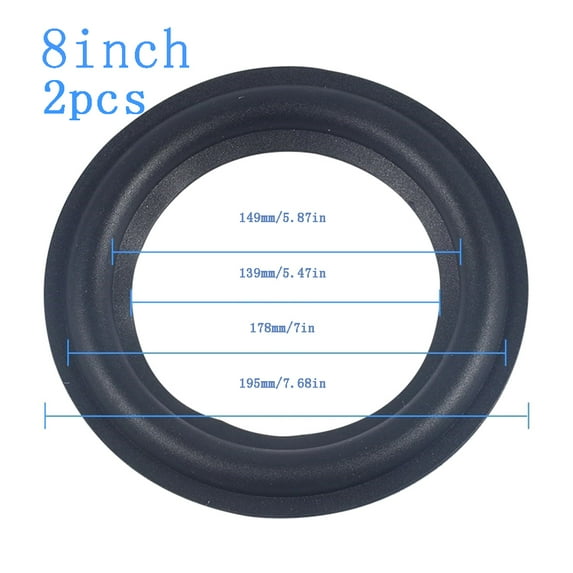 WINDLAND Replacement Woofer Edge Rubber Edge DIY Repair Parts 4/5 /6.5/8/10 inch