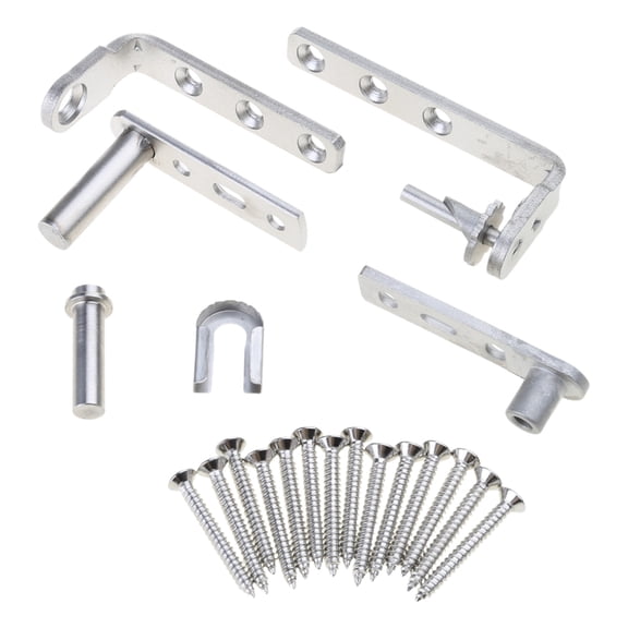 Stainless Steel Hinges with Auto Close Feature for Double Doors Easy to Install Double Door Hinges with Automatic Swing