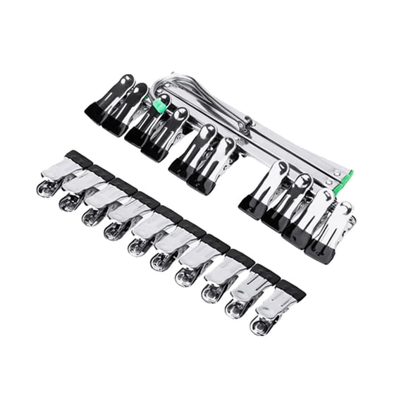 WINDLAND Stainless Steel Film Drying Rack 35mm 120 Film Drying Hanging Rack Stainless Steel Film Hanger Windproof with 10 Clips
