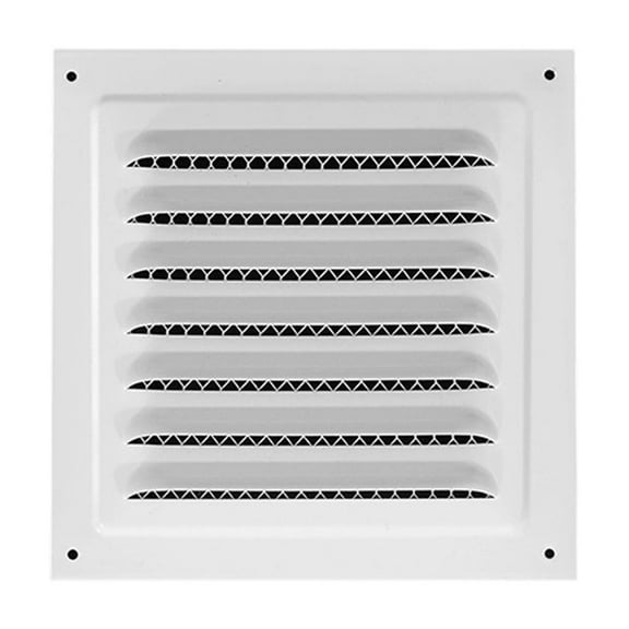 WINDLAND Stainless Steel Soffit Vent Cover Louvered Grille Wall Vent Flat Ducting Ventilation Air Vent for Home Wall Ceiling