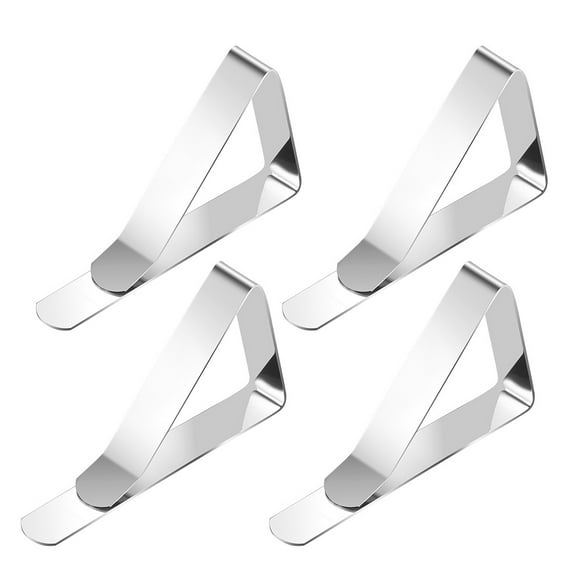 WINDLAND Stainless Steel Tablecloth Clips Set Flexible Table Cloth Cover Clamps Fixer