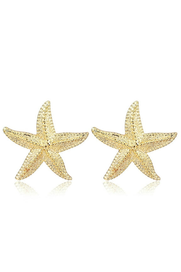 Dancing Starfish Stud Earrings Starfish Earrings Fashion Earrings Alloy Material