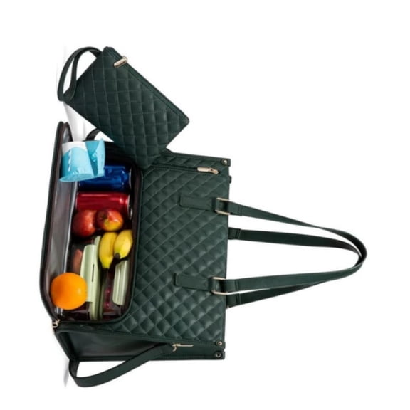 WINDLAND Storage Laptop Bag with Insulated Lunch Compartment for Women Large Lunch Bag