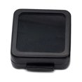 thumbnail image 1 of WINDLAND Bare Stone Box Display Package Box Silver Black Gem Case With Foam Pad Beads Pendant Square Metal Box Showcase, 1 of 14
