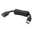 thumbnail image 1 of WINDLAND Straight-headed USB 3.0 Extension Cable Cord with On Off Switch Support Data Transfer & Power Supply for USB-powered Fan, 1 of 14
