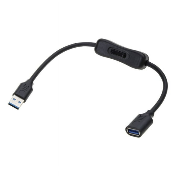 WINDLAND Straight-headed USB 3.0 Extension Cable Cord with On Off Switch Support Data Transfer & Power Supply for USB-powered Fan