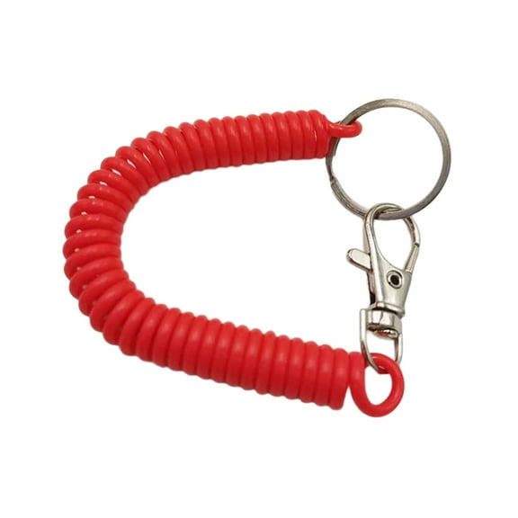 WINDLAND Elastic Keychain with Flexible Coil Design Colorful Keyring Key Pendant Suitable for Safe and Portable Key Management