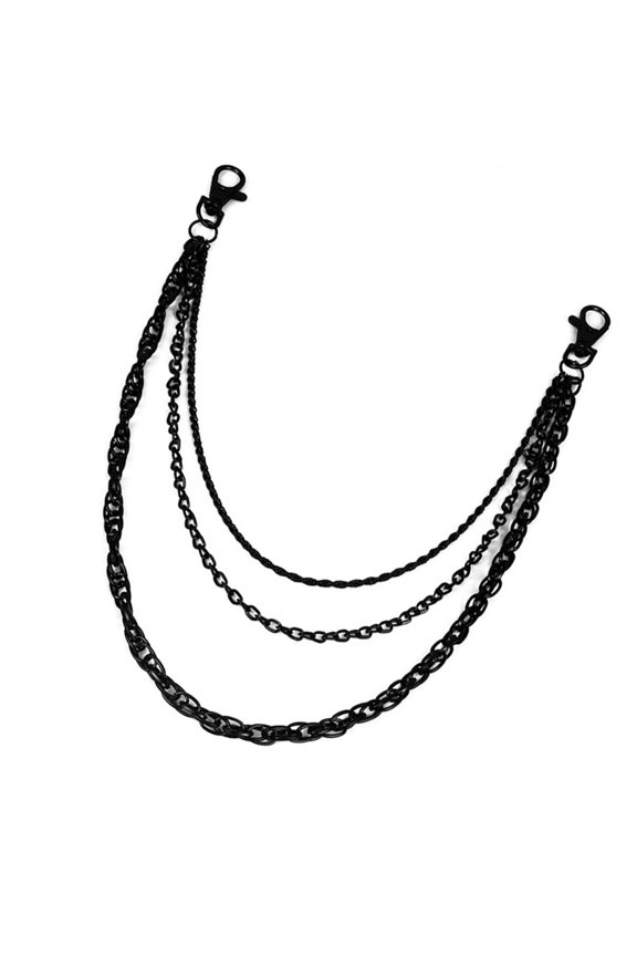 Trendy Multi Layer Waist Chain Keychain Accessory For Streetwear And Party Looks