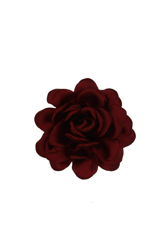 Stylish Big Flower Brooch Pin in Soft Fabric Elegant Flower Lapel Pin Adornment