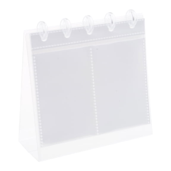 WINDLAND Stylish Clear Photo Album for Desktop Displaying 3Inch Double Slot and Easy Page Addition Photocard Binder Collect Book