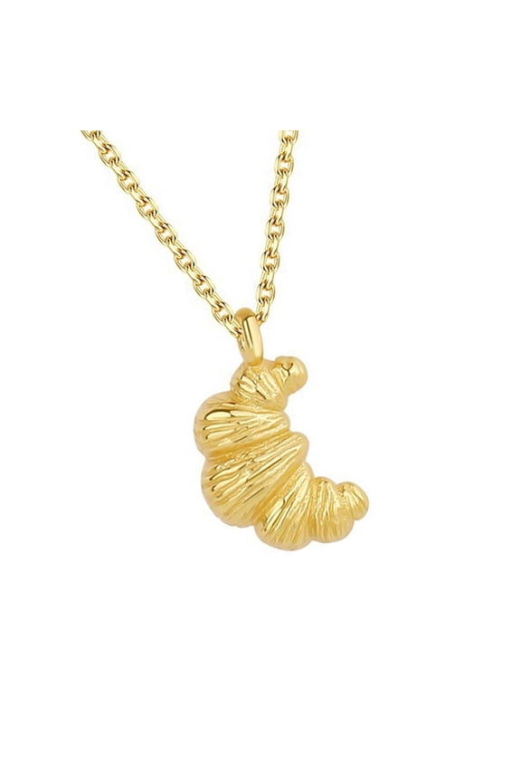 Elegant Croissant Pendant Necklace Stylish Neck Chain Ornament For Everyday Wear