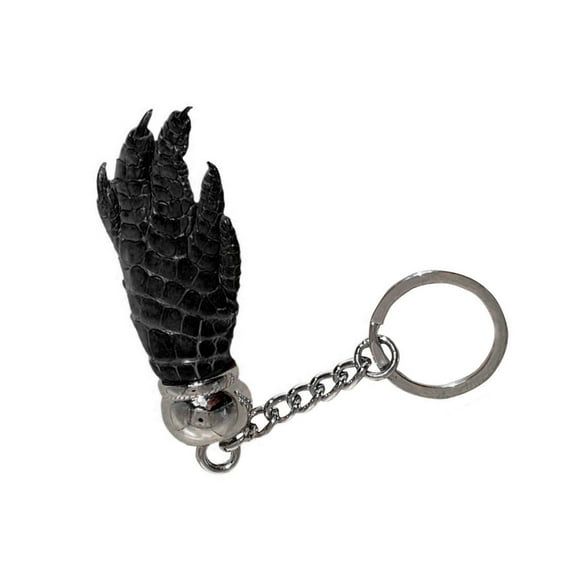 WINDLAND Stylish Men Keychain Crocodiles Skin Miniature Claw Pendant for Keys and Accessories Fashionable Key Chain Accessory