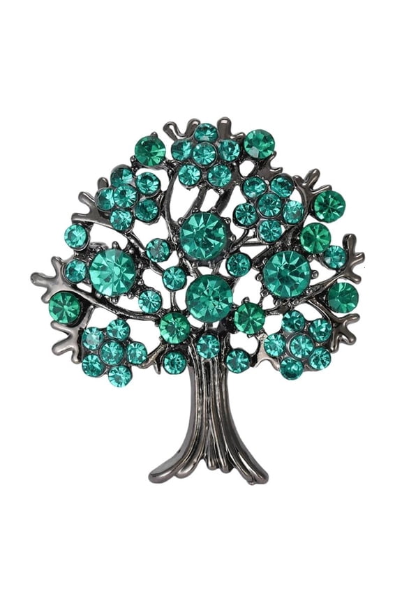 Stylish Tree Of Life Safety Pin Brooch Beautiful Tree of Life Secure Clip Brooch Accessory Stylish Lapel Pin Adornment