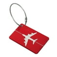 thumbnail image 1 of Aluminum Suitcase Label Baggage Identifier Backpack Tags and Metal Loop, 1 of 10